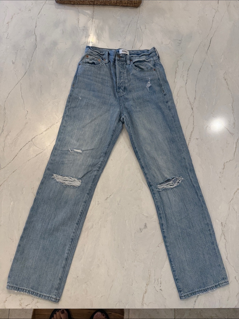 Pistola Cassie High Rise Light Wash